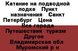 Катание на подводной лодке › Пункт назначения ­ Санкт-Петербург › Цена ­ 5 000 - Все города Путешествия, туризм » Другое   . Владимирская обл.,Муромский р-н